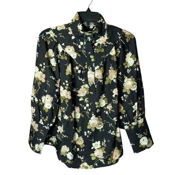 NWT Tuckernuck Corrigan Midnight Garden Long Sleeve Top S
